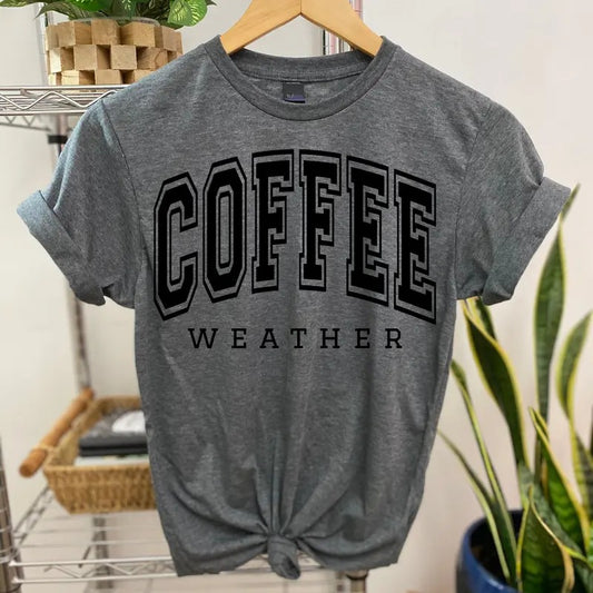 #184 -Coffee Weather - Print Unisex Crew neck Tee T-shirt Hoodie, Sweatshirt | WearSparks.com
