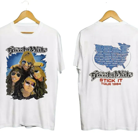 1984 GREAT Tour Concert Double Sided All Size Shirt Size S-3XL Hoodie, Sweatshirt | WearSparks.com