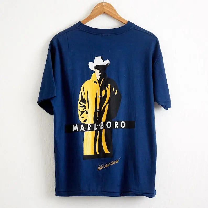 1990s Marlboro Cowboy  T-shirt, sweater and Hoodie 2 sides Sweatshirt | WearSparks.com