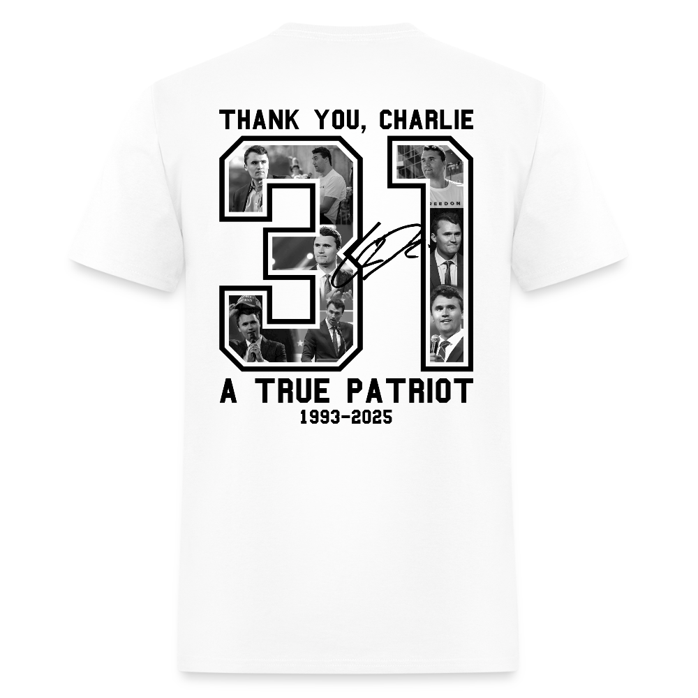 RIP Thank You Charlie Kirk Freedom 31 A True Patriot T Shirt Hoodie, Sweatshirt | WearSparks.com (Image 2)
