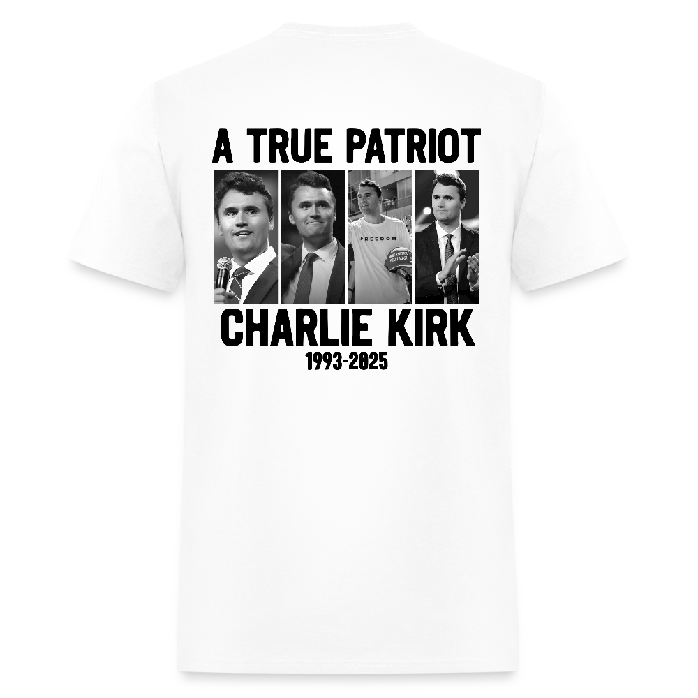 Freedom A True Patriot Charlie Kirk 1993 - 2025 T Shirt Hoodie, Sweatshirt | WearSparks.com (Image 2)