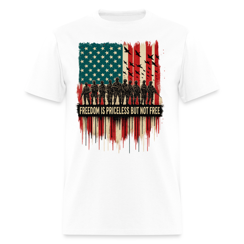Freedom is Priceless but not Free Veteran T Shirt Hoodie, Sweatshirt | WearSparks.com (Image 1)