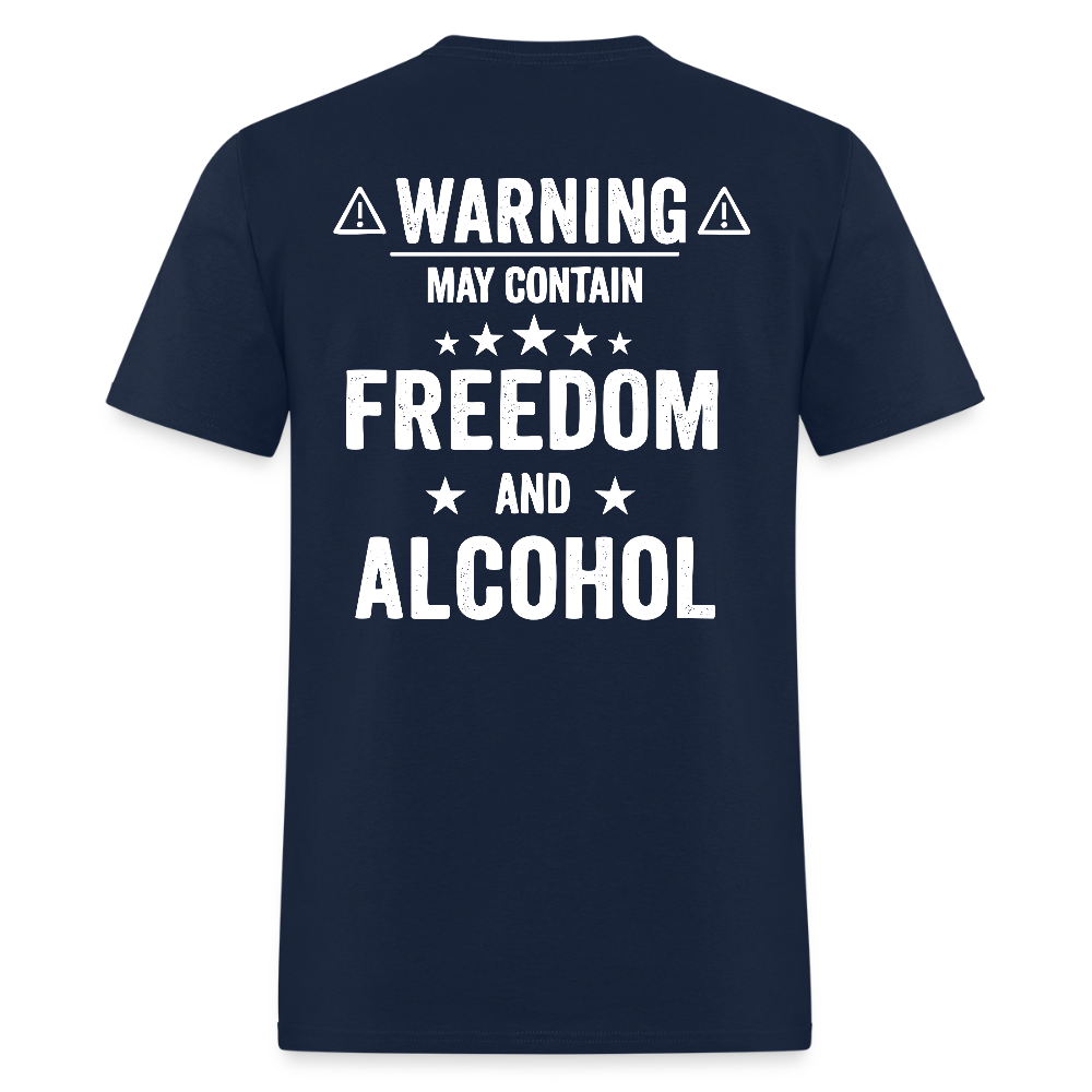 Warning May Contain Freedom And Alcohol T Shirt Hoodie, Sweatshirt | WearSparks.com (Image 5)