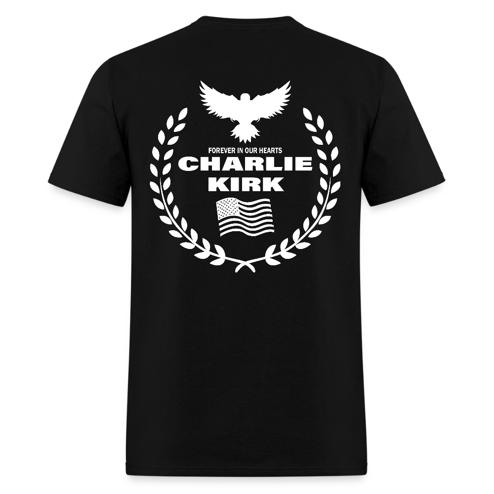 Freedom Signature Charlie Kirk Forever In Our Heart US Flag T Shirt Hoodie, Sweatshirt | WearSparks.com (Image 4)