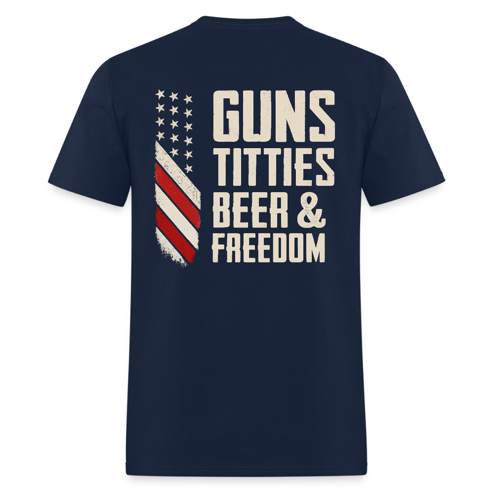 Guns Titties Beer & Freedom T Shirt Hoodie, Sweatshirt | WearSparks.com (Image 5)