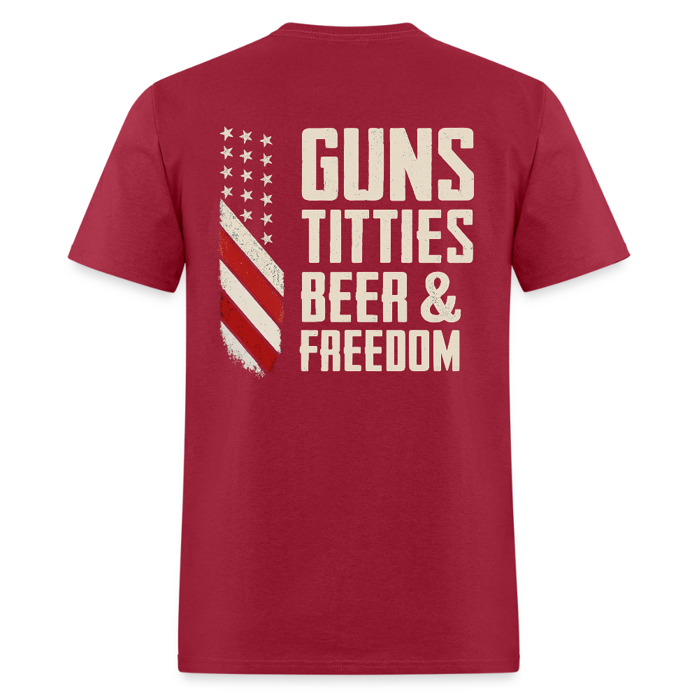 Guns Titties Beer & Freedom T Shirt Hoodie, Sweatshirt | WearSparks.com (Image 3)