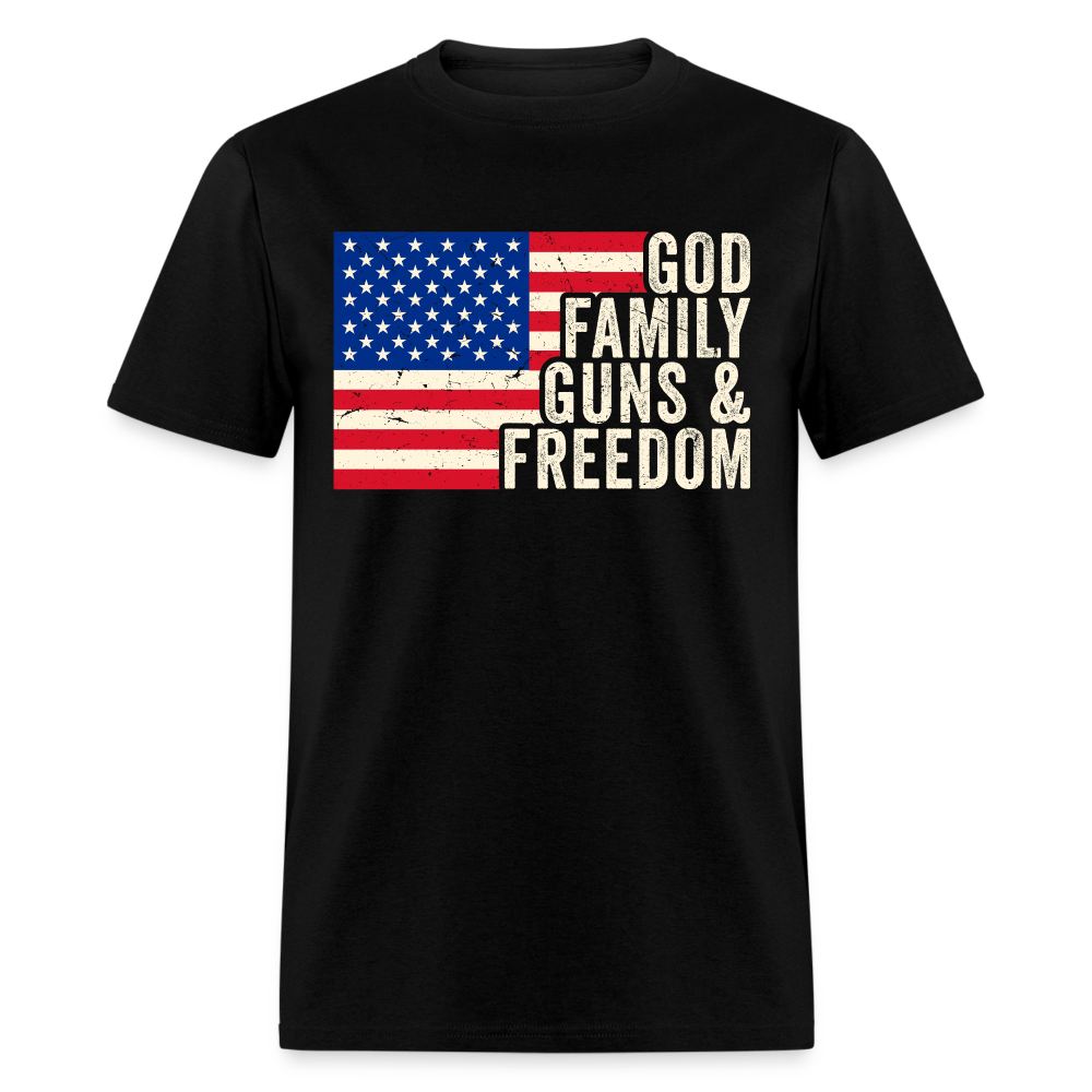 God Family Guns & Freedom T Shirt Hoodie, Sweatshirt | WearSparks.com (Image 1)