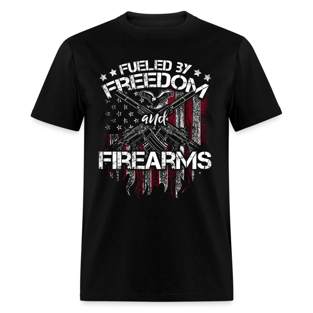 Fueled By Freedom And Firearms T Shirt Hoodie, Sweatshirt | WearSparks.com (Image 1)