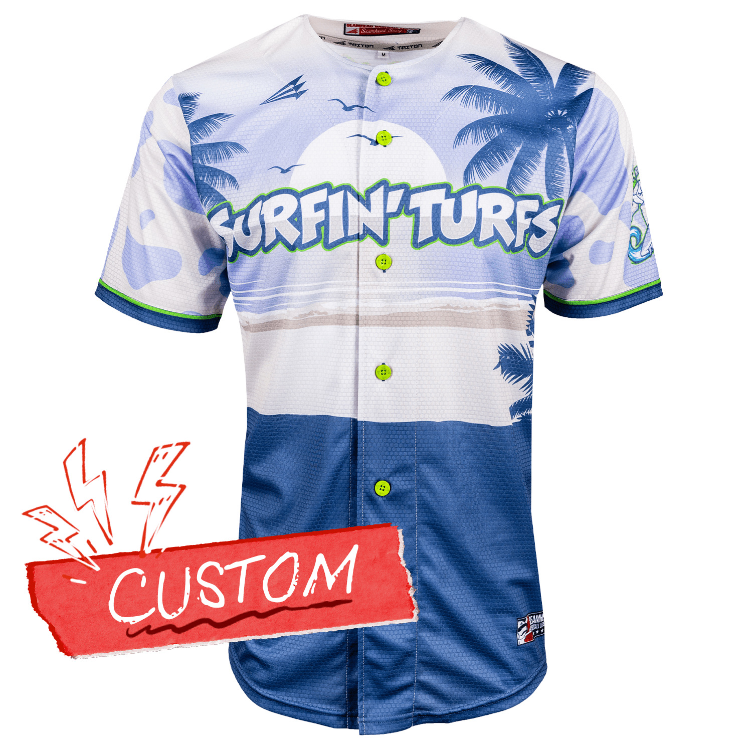 Surfin' Turfs Seamhead Baseball League Jersey (Home) *CUSTOM*