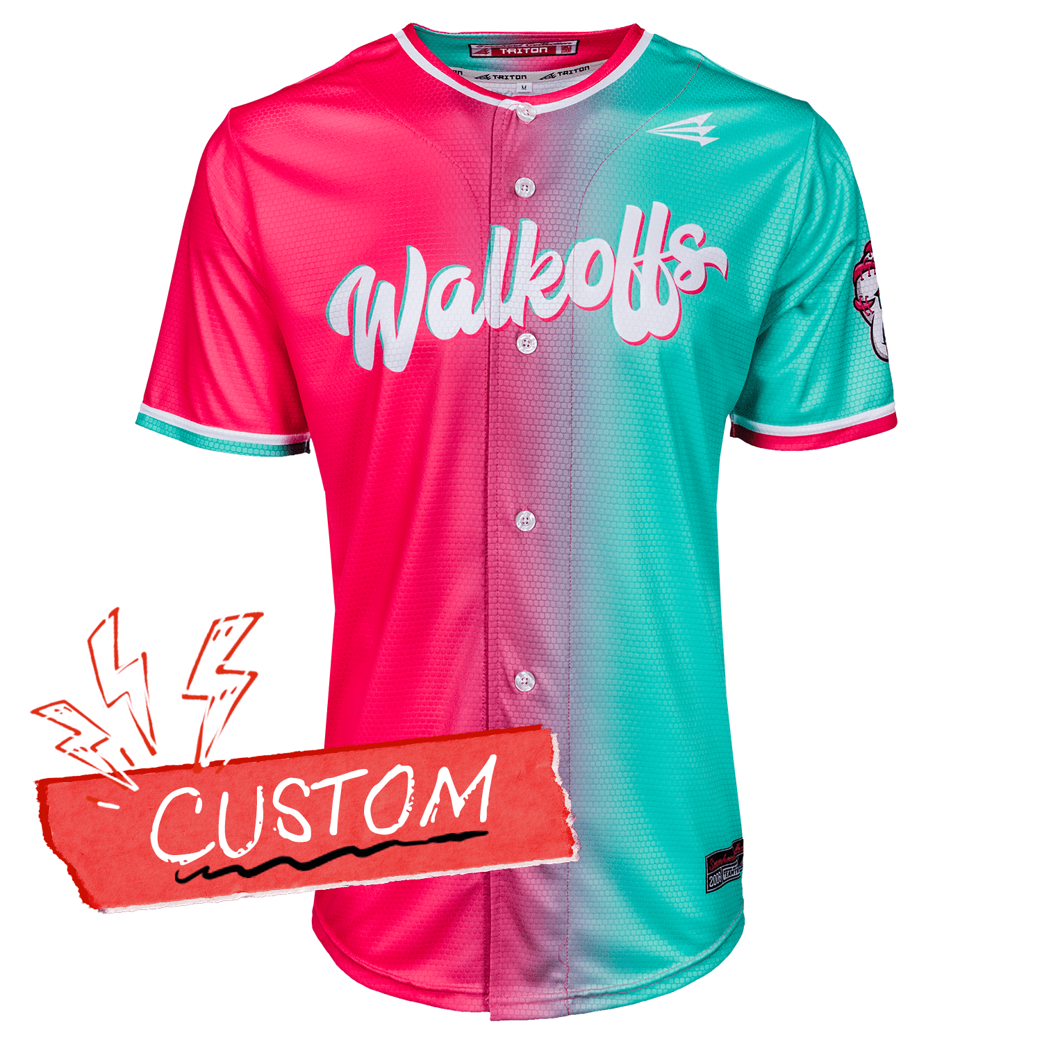 Watermelon Walkoffs Lifestyle Baseball Jersey *CUSTOM*