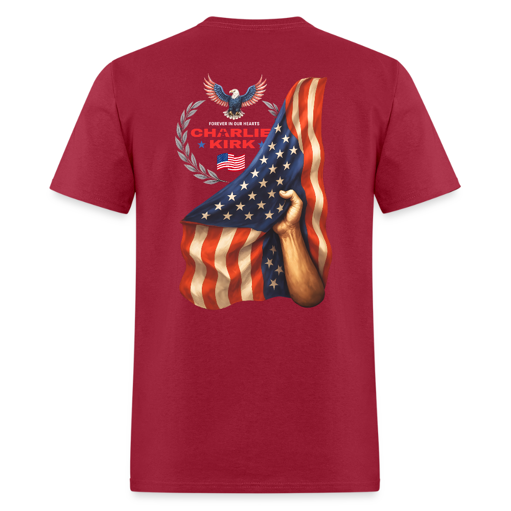 Freedom Bald Eagle Charlie Kirk Forever In Our Hearts T Shirt Hoodie, Sweatshirt | WearSparks.com (Image 4)