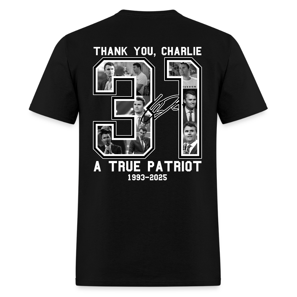 Freedom Thank You Charlie Kirk Signature A True Patriot 31 T Shirt Hoodie, Sweatshirt | WearSparks.com (Image 4)