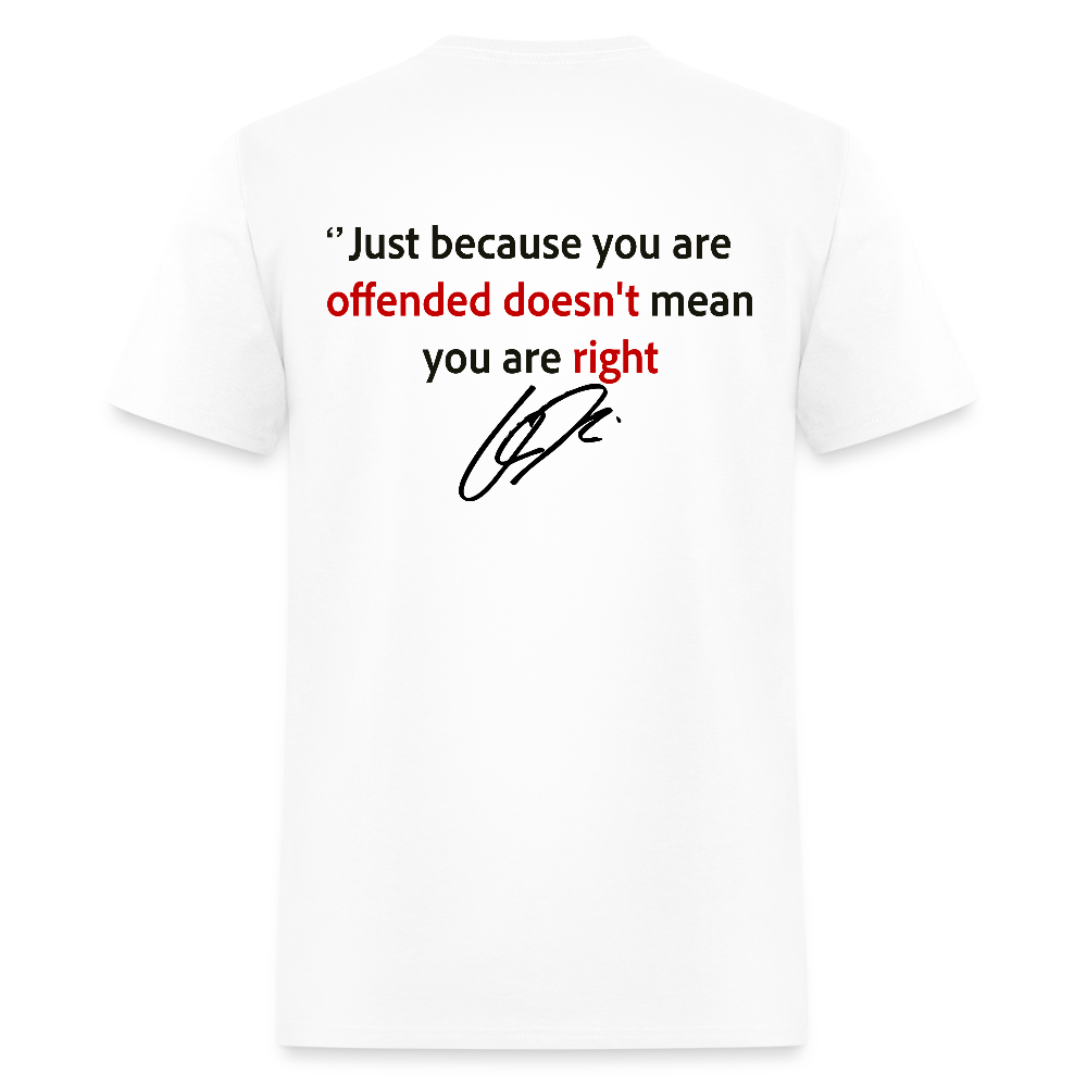 Freedom Charlie Kirk Just Because You Are Offended T Shirt Hoodie, Sweatshirt | WearSparks.com (Image 2)