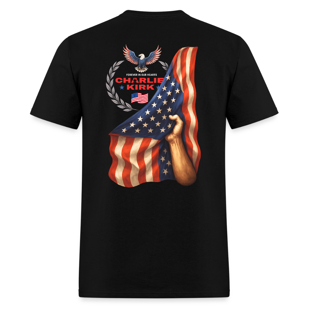 Freedom Bald Eagle Charlie Kirk Forever In Our Hearts T Shirt Hoodie, Sweatshirt | WearSparks.com (Image 2)