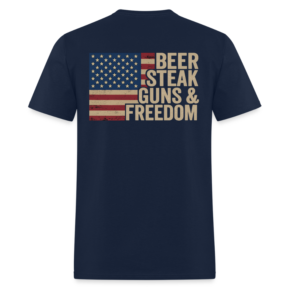Beer Steak Guns & Freedom T Shirt Hoodie, Sweatshirt | WearSparks.com (Image 5)