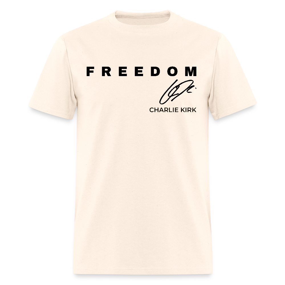 Charlie Kirk Freedom Never Give Up T Shirt Hoodie, Sweatshirt | WearSparks.com (Image 3)