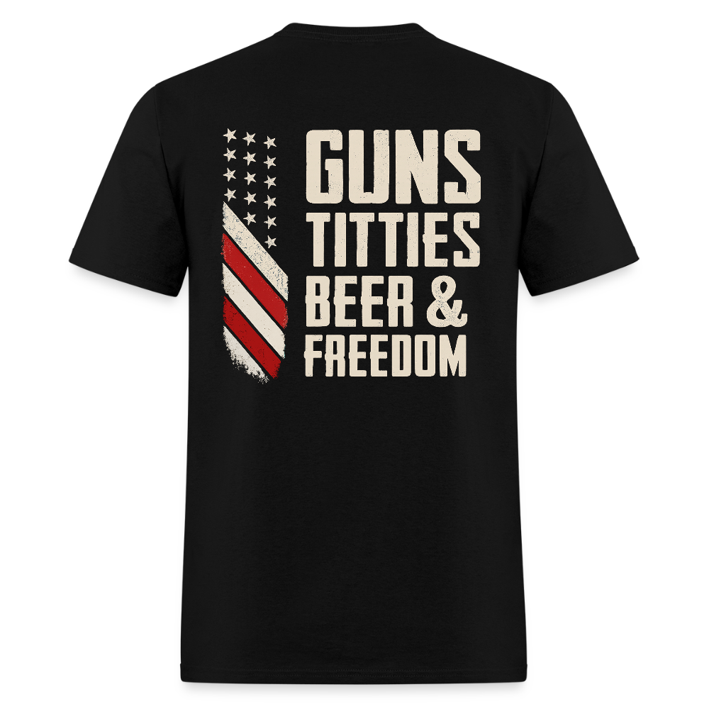 Guns Titties Beer & Freedom T Shirt Hoodie, Sweatshirt | WearSparks.com (Image 1)