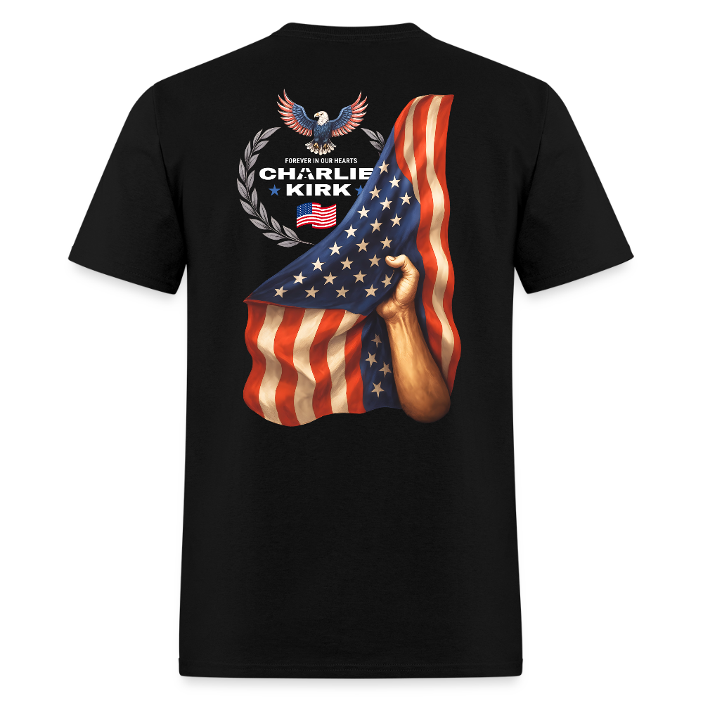 Freedom Bald Eagle Charlie Kirk Forever In Our Hearts T Shirt - 2 Hoodie, Sweatshirt | WearSparks.com (Image 4)