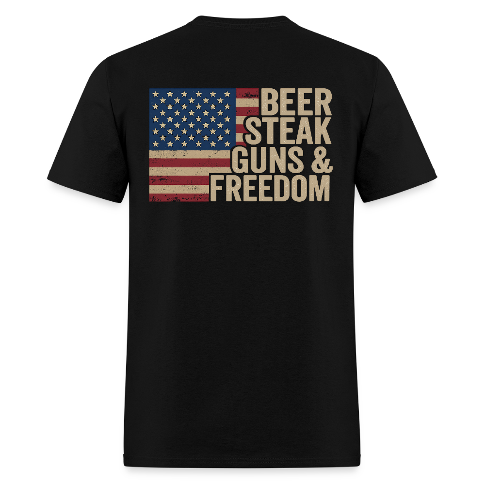 Beer Steak Guns & Freedom T Shirt Hoodie, Sweatshirt | WearSparks.com (Image 1)