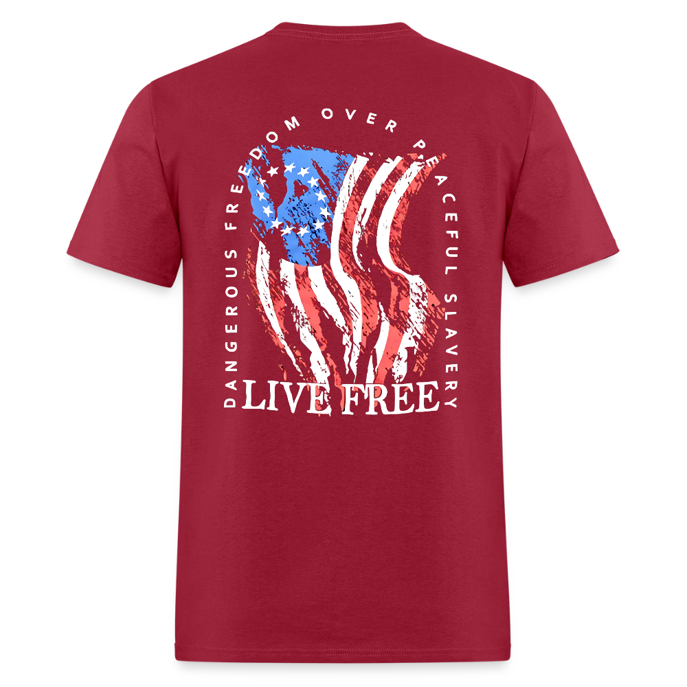 Dangerous Freedom Over Peaceful Slavery Live Free T Shirt Hoodie, Sweatshirt | WearSparks.com (Image 3)