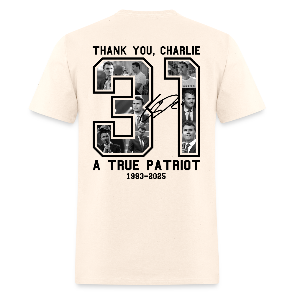 RIP Thank You Charlie Kirk Freedom 31 A True Patriot T Shirt Hoodie, Sweatshirt | WearSparks.com (Image 4)