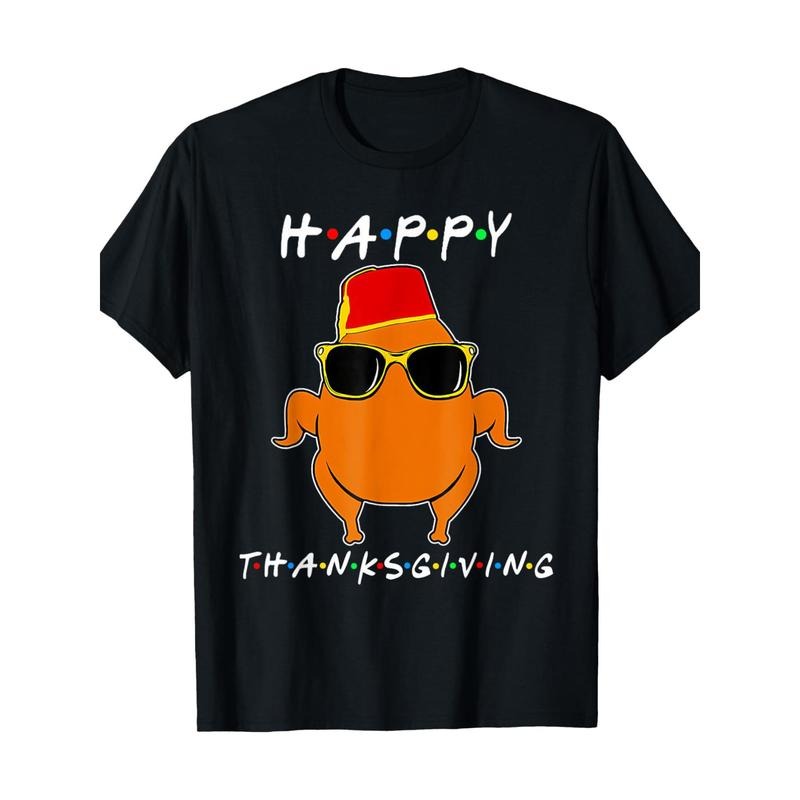 1pc Thanksgiving Turkey T-Shirt for Men - 100% Cotton, Crew Neck, Short Sleeve, Geometric Pattern, All-Season Casual Tee,...