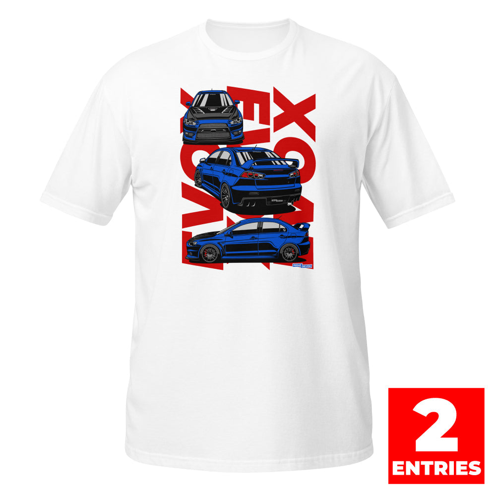 EVO X Tri Blue Shirt Hoodie, Sweatshirt | WearSparks.com (Image 1)