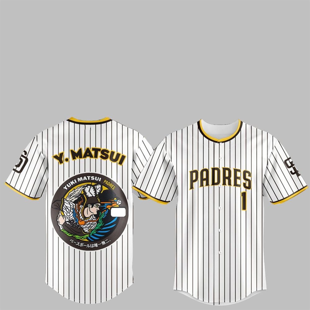 SD Padres Japan Rising Stars Yuki Matsui Jersey 2025 - Grishko.com T-Shirts, Hoodie, Sweatshirt | WearSparks.com (Image 2)