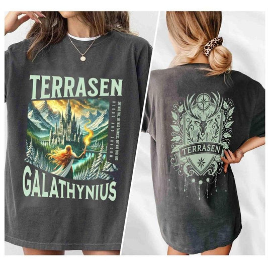 2 Sided, Terrasen shirt, TOG Gift, Throne of Glass, Book Lover Gift Idea, Bookish Gift, Aelin Galathynius, Gift For Him,...