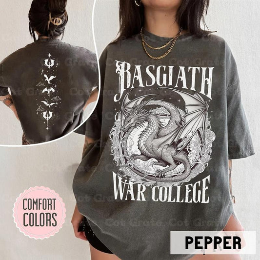 2 Slide Design, Basgiath War College 2-Sided Pattern T-Shirt