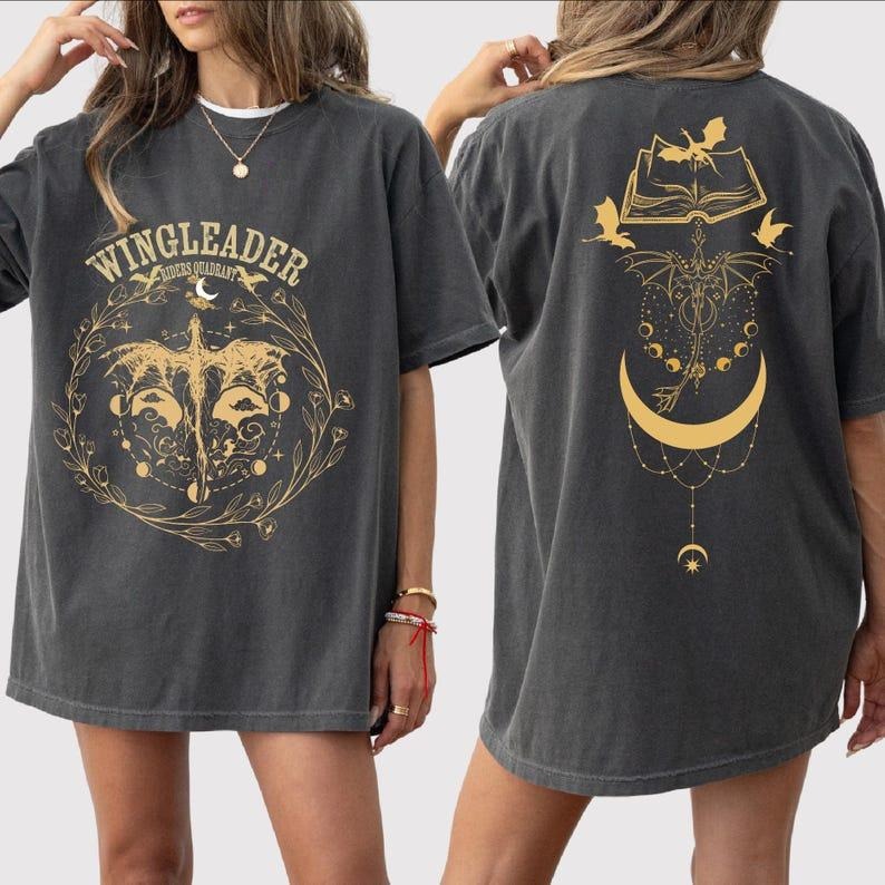 2 Slide Design, Fourth Wing Riders Quadrant Shirt, Basgiath War College T-Shirt, Dragon Rider TShirt, Rebecca Yarros,...