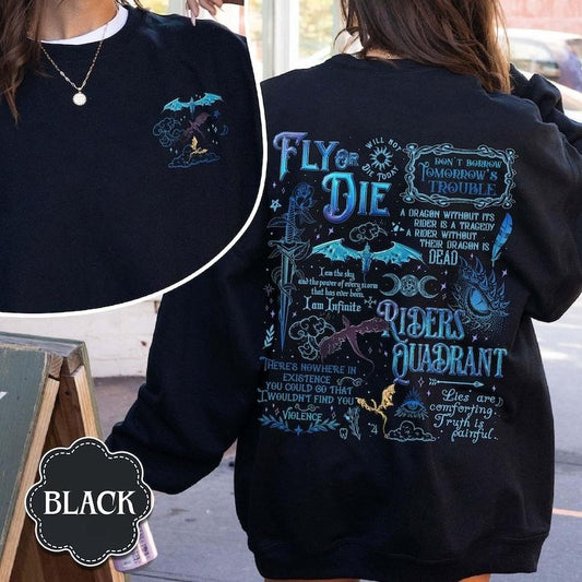 2 Slide Design, Fourth Wing Sweatshirt, Dragon Rider Shirt, Basgiath War College Shirt, Violet Sorrengail Shirts, Violent...