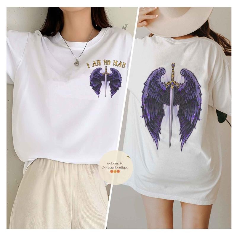 2 Slide Design, I am no man t-shirt, bookish gift for her, Fantasy book shirt, Feminist literature shirt Hoodie, Sweatshirt
