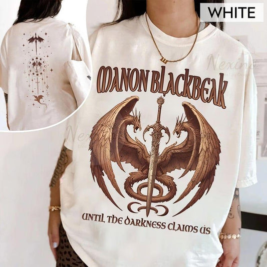 2 Slide Design, Manon Blackbeak Throne of Glass Shirt, From Now Until The Darkness Claims Us Tee, The Thirteen Shirts,...