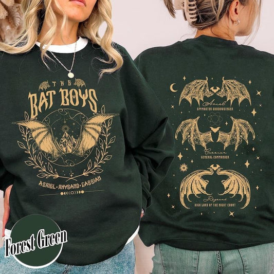 2 Slide Design, The Bat Boys Sweatshirt, the Bat Boys the Night Court Acotar Sweatshirt, Acotar the Bat Boys, Acotar...