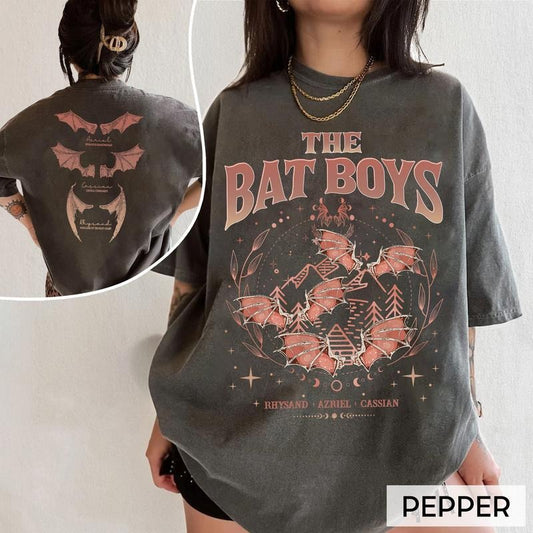 2 Slide Design, The Bat Boys T-Shirt | ACOTAR Merch | Night Court Illyrians Tee | A Court of Thorns and Roses | Rhysand...