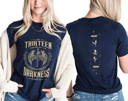 2 Slide Design, The Thirteen Throne Of Glass T-Shirt, Sjm Fan Merch, From Now Until The Darkness Claims Us Shirt, We Are...