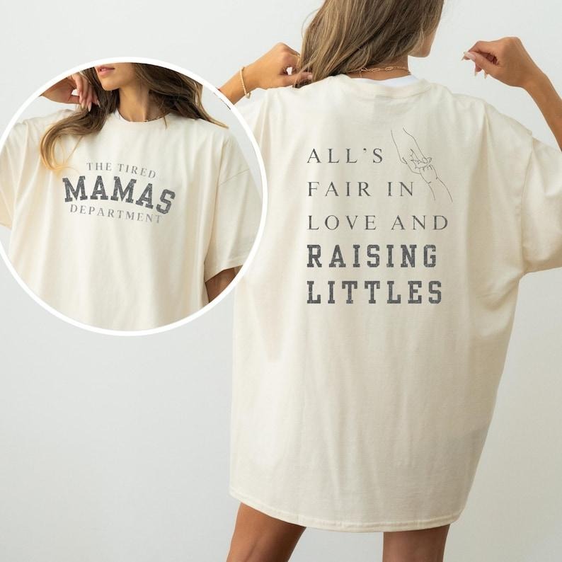 2 Slide Design, The Tired Mamas Department, The Tortutred Poerts Department Shirt, Gifts for New Moms, Gifts for Moms,...