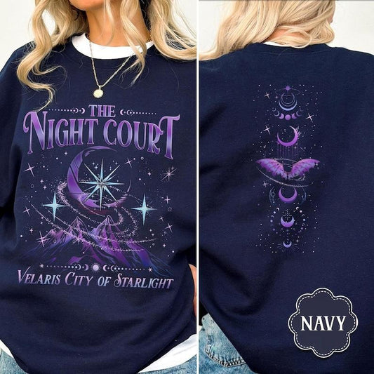 2 Slide Design, Velaris City of Starlight Sweatshirt, The Night Court Shirt, Bookish Gift, Court Of Dreams, City Of...