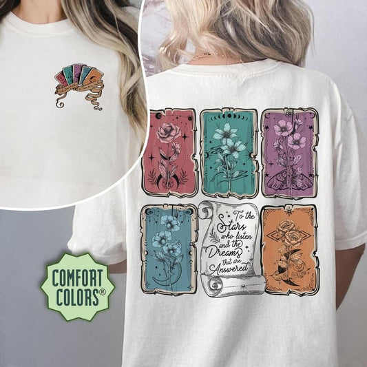 2 Slide Design, Velaris City of Starlight T-Shirt, the Night Court Shirt, Sjm Merch, Court of Dreams, Rhysand, Acotar...