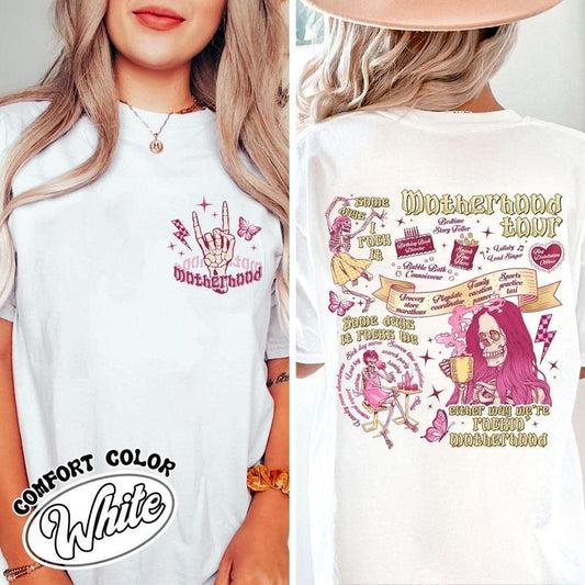 2 Slide, Motherhood Rock Skeleton T-shirt, Motherhood Sometimes I Rock It Sometimes It Rocks Me Shirt, Motherhood Rock...