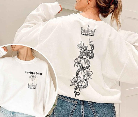 2 Slide, The Cruel Prince Shirt Crewneck Sweatshirt, The Folk of the Air Sweatshirt, Cardan Greenbriar Shirt, Jude and...