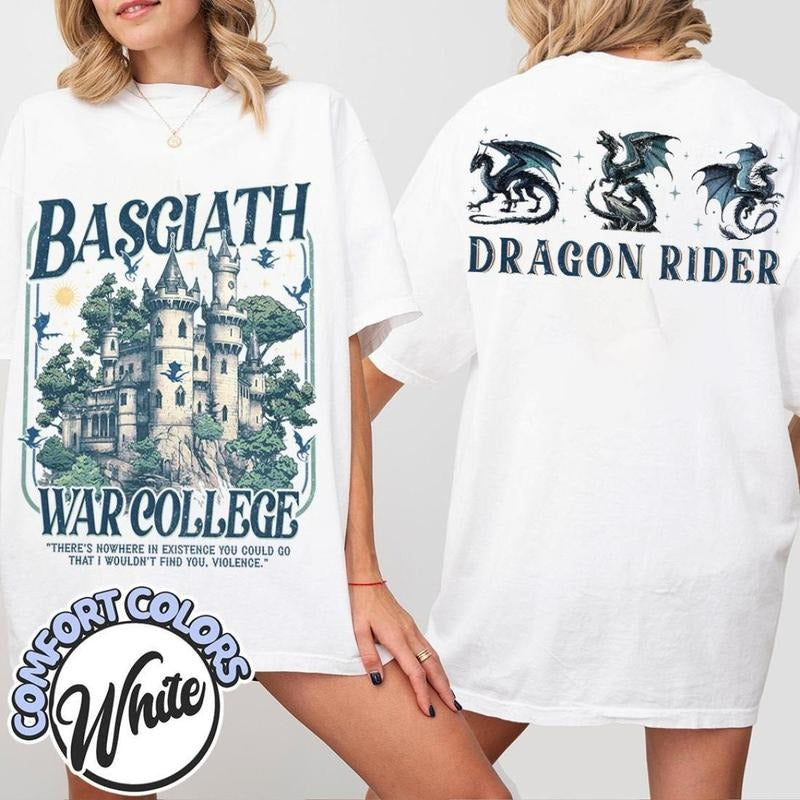 2 Slie, Basgiath War College Booktok Shirt, Fourth Wing, Iron Flame, Tairn and Violet Sorrengail, Onyx Storm, Bookish...