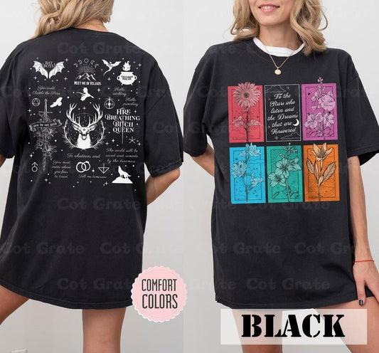 2 slide design, ACOTAR Quote T-Shirt