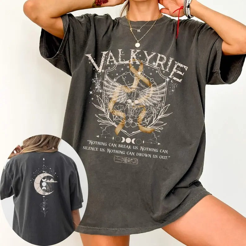 2 slides,  Valkyrie Shirt, ACOTAR Tee, Nesta Archeron, Velaris Shirt, Sarah J Maas Merch, Valkyrie Shirt, Lady Death,...