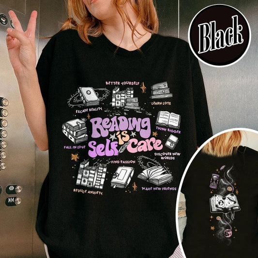 2 slides, Reading Is Self Care T-Shirt, Reading Is Self-Care Shirt, Reading Is Self Care Shirt, Reading Is Self-Care,Book...