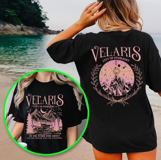 2 slides, Velaris Shirt, Velaris City Of Starlight Shirt, The Night Court Shirt, ACOTAR Shirt, Gift For Book Lover...
