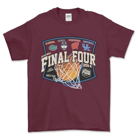 2014 Ncaa Final Four T-Shirt, Graphic Vintage Sports Tees for Men, Gift for Men, for Women Menswear Streetwear Casual...