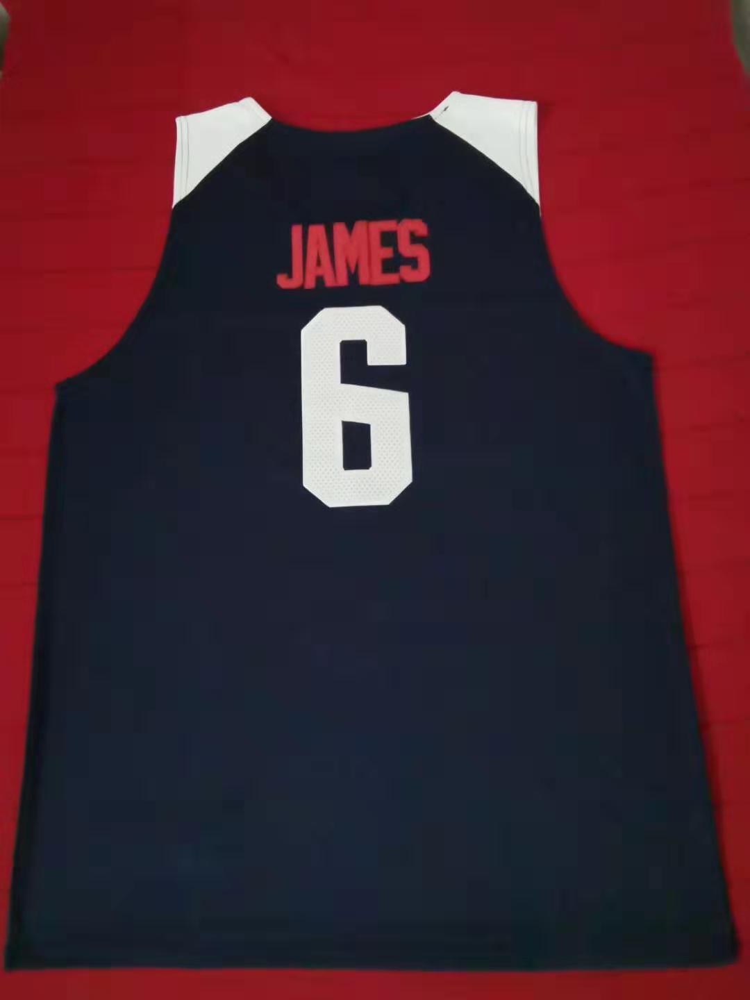 2019 World Cup USA Team Basketball # 6LeBron James Style 4