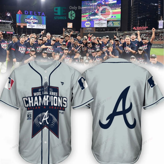 BEST 2021 World Series Champions Atlanta Braves Baseball Jersey